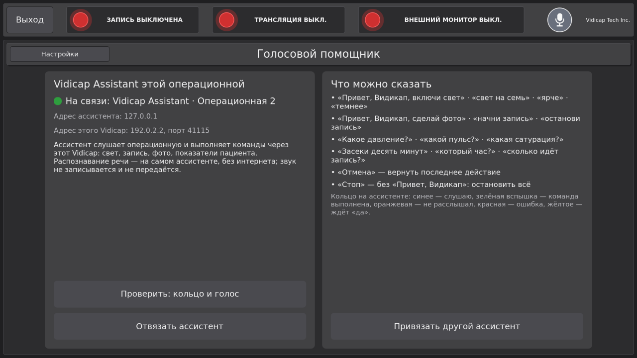 Vidicap Touch 2.0: ассистент на связи